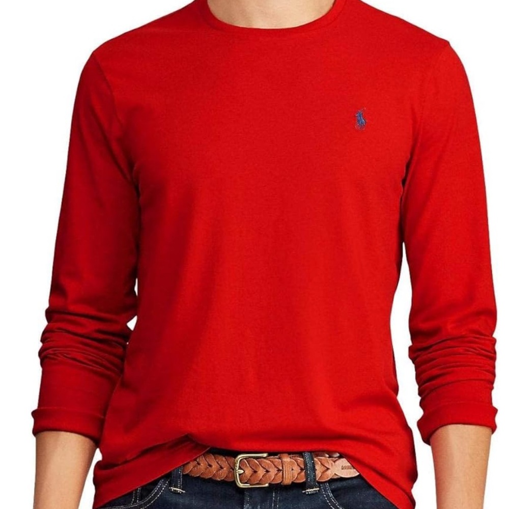 US Adult. Polo Assn Men's. Long Sleeve Crew Neck Solid Thermal Shirt M NWT